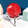 Crack Glass Crystal Ball Diaplay Decoration PW-WG18C1D-01-4