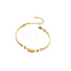 304 Stainless Steel Pave Rhinestone Link Bracelets WG2A3A5-01-5