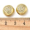 Rack Plating Brass Micro Pave Cubic Zirconia Pendants KK-K392-24G-3