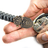  1Pc Tibetan Style Brass Shackle Clasps KK-NB0003-67A-6