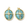 Synthetic Turquoise Pendants GG-CBAB1AA-01B-G01-1