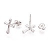 925 Sterling Silver Stud Earrings STER-N016-83P-2