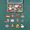 24Pcs 12 Styles Christmas Theme Alloy Enamel Pendants ENAM-FS0002-19G-8