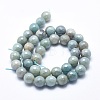 Natural Amazonite Beads Strands G-O164-02-6mm-3