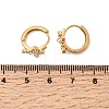 Cross 304 Stainless Steel Rhinestone Hoop Earrings EJEW-P344-05G-5