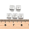 Brass Rhinestone Spacer Beads RSB072-12S-4