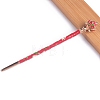 Alloy Enamel Flower Hair Sticks PW-WG7B4CF-04-1