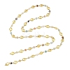 3Pcs 3 Styles Ocean Synthetic Turquoise & Natural Flower Amazonite & Synthetic Turquoise & 304 Stainless Steel Teardrop Handmade Beads Chains AJEW-JB01655-02-2