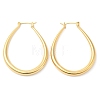 Rack Plating Brass Teardrop Hoop Earrings for Women EJEW-G348-13G-1