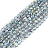 Transparent Glass Beads Strands EGLA-N028-01A-A01-1