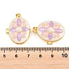 Brass Locket Pendants KK-D232-11G-4