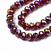 Electroplate Glass Beads Strands EGLA-A034-T1mm-B29-3