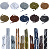 10Pairs 10 Styles Polyester Shoelaces FIND-FH0018-11-1