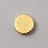 Flat Round Brass Button Covers Settings BUTT-WH0030-73D-1