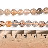 Natural Herkimer Diamond Beads Strands G-Z115-C03-6mm-6