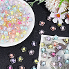 200Pcs Transparent Acrylic Beads OACR-PA0001-93-4