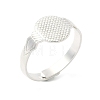Adjustable Brass Pad Ring Setting KK-K414-06S-1