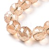 Electroplate Glass Bead Strands EGLA-J140-FR03-14mm-3