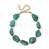 Dyed Natural Magnesite Nuggets Beaded Bracelets for Women BJEW-JB14252-3