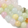 Natural Colorful Green Jade Beads Strands G-G757-01-8mm-6