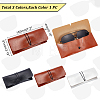   3Pcs 3 Colors Portable PU Leather Glasses Cases AJEW-PH0004-70-2