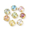 Brass Glass Rhinestone Sew on Rhinestones RGLA-U001-04G-02-1