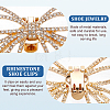 2Pcs Bowknot Alloy Rhinestone Shoe Decorations FIND-CP0002-24B-6
