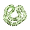 Baking Paint Transparent Glass Beads Strands GL-N005-02A-D06-2