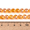 AB Color Plated Transparent Glass Round Beads Strands EGLA-T029-8mm-12T-12-4