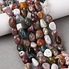 Natural Ocean Jasper Beads Strands X-G-E483-39B-1