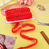 10M Double Layer Polyester Lace Ribbon OCOR-TA0004-14D-5