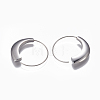 Tarnish Resistant 304 Stainless Steel Hoop Earrings X-EJEW-O089-26P-2