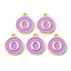 Golden Plated Alloy Enamel Charms LS-X-ENAM-S118-10O-2