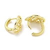 Chain-Shaped Brass Hoop Earrings EJEW-L211-009C-G-2