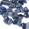 Natural Blue Aventurine Beads Strands G-P604-A18-01-4