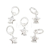 925 Sterling Silver Pave Clear Cubic Zirconia Charms STER-A049-08D-S-1