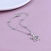 Summer Beach Alloy Hollow Sea Turtle Charm Satellite Chain Anklets for Women FS-WGD5AB4-01-4