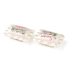 Printed Opaque Acrylic Beads OACR-B054-01F-2