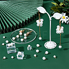  200Pcs 2 Style ABS Plastic Imitation Pearl Pendants KY-NB0001-44-5