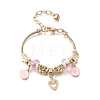 Alloy Enamel European Beads Charm Bracelets BJEW-F495-23G-2