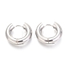 202 Stainless Steel Huggie Hoop Earrings EJEW-O087-08F-P-1