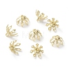 Brass Bead Cap Pendant Bails X-KK-H739-19G-3