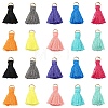 20Pcs 10 Colors Polycotton(Polyester Cotton) Tassel Pendant Decorations FIND-YW0004-57-1