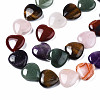 Natural Green Aventurine & Rose Quartz & Red Agate & Tiger Eye & Amethyst Beads Strands G-S364-096-3