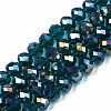 Electroplate Glass Beads Strands EGLA-A034-T2mm-B25-4