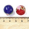 Handmade Gold Foil Glass Beads LAMP-K039-39-3