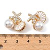 Brass Micro Pave Cubic Zirconia Beads KK-C155-28G-02-3