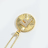 Brass Micro Pave Cubic Zirconia Necklaces FS-WG1D774-06-1
