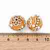 Handmade Resin Indonesia Round Beads IPDL-P005-16KCG-01-3