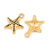 304 Stainless Steel Enamel Pendants STAS-A135-09G-2